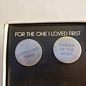 I loved her first Father of The Bride Cufflinks Brand New